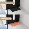 Patroon - Roze - Oranje - Abstract - Modern Deurmat klein -voor-na_NL