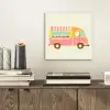 Ijskar - Retro - Softijsjes - Roze aluminium wit klein -sfeer1