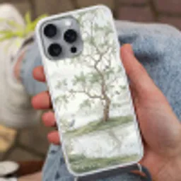 Reiger - Landschap - Groen Hoesje iPhone 16 Pro Max met koord klein -sfeer3
