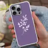 Tak - Sierlijk - Bladeren - Minimalistisch Hoesje iPhone 16 Pro Max met koord klein -sfeer3