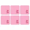 Yes you can do it - Rood - Roze onderzetter kurk middel -3d