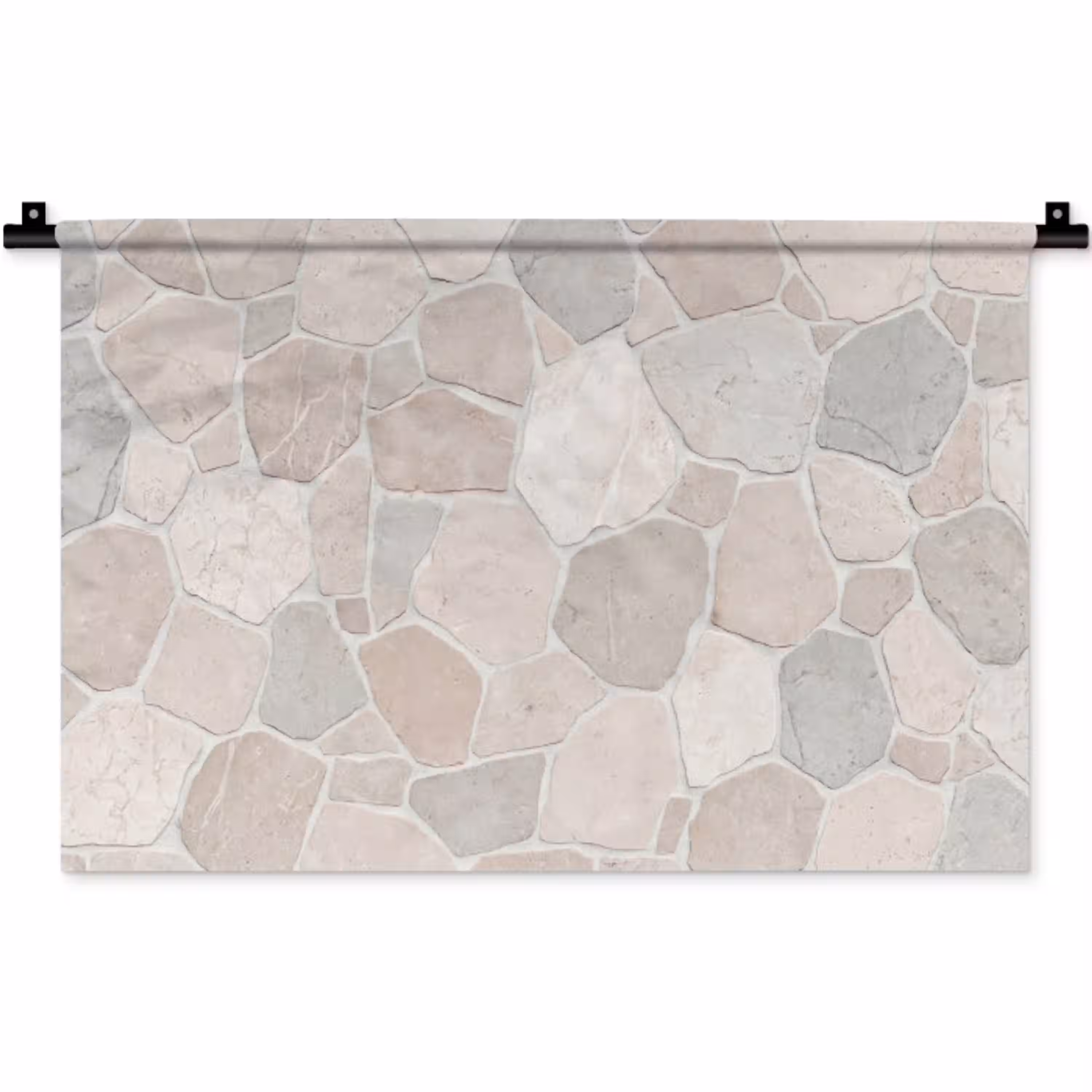Steen - Patroon - Textuur - Beige Wandkleed katoen klein -zz3d