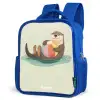 Otter - Strandbal - Water Kinderrugzak - Blauw middel -schuin