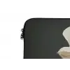 Vrouw - Beige - hoed laptophoes neopreen klein -detail