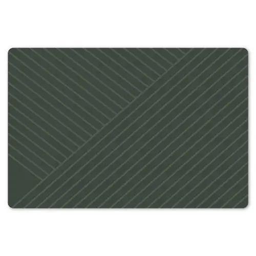 Lijnen - Abstract - Groen - Minimalistisch Placemat vinyl groot -zzsfeer1_Kitchenyeah-website