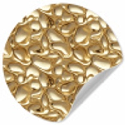 Abstract - Modern - Goud Wandcirkel behangsticker klein 186 -3d