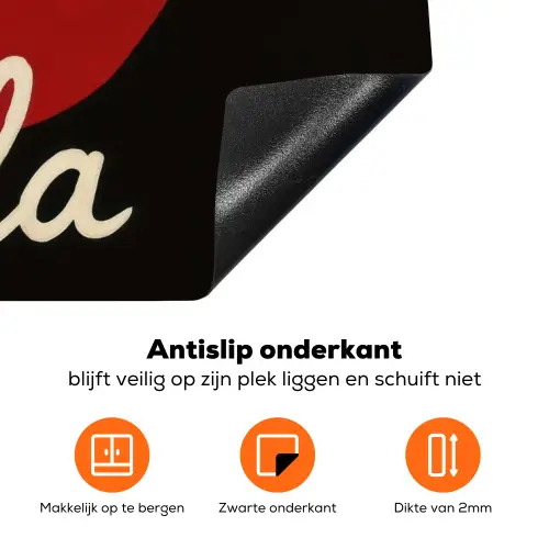 Lip - Rood - Quote Inductie beschermer vinyl 3mm klein -zzzzzzz-td-onderkant