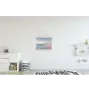 Kustlijn - Pastel - water textielposter latten blank klein -kinderkamer