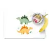 Sterren - Stegosaurussen - Blaadjes - Groen Placemat vinyl groot -zzzproduct_Kitchenyeah-website