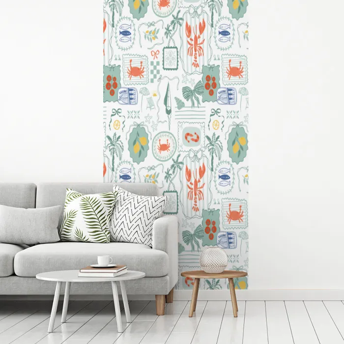 Zee - Sfeer -  kreeft - Citroen fotobehang vinyl groot 64 -woonkamer