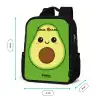 Kawai - Avocado - Groen Rugzak - Zwart middel -productfoto_formaten