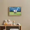 Voetbal - Stadion - Bal - Jongens Light Box met batterij (Wandlamp kind) middel -sfeer2_kind