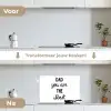 Quotes - Dad you are the best - Spreuken - Papa keuken achterwand spatscherm klein -voor_na_NL