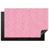 Roze - Patroon - Lijnen Inductie beschermer vinyl 3mm klein 276 -3d