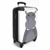 Nino nijlpaard Koffer - NBS - Handbagage middel -productfoto_3d