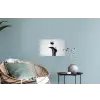 Hak - Wijn - Minimalistisch - Zwart Muursticker klein -plant