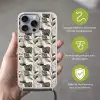 Botanisch - Bladeren - Zwart Hoesje iPhone 16 Pro Max met koord klein 804 -sfeer2_NL