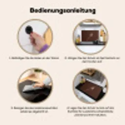 Papaverbol - Droogbloem - Bruin - Minimalistisch Inductie beschemer met haakjes klein -ky-gebruik-de