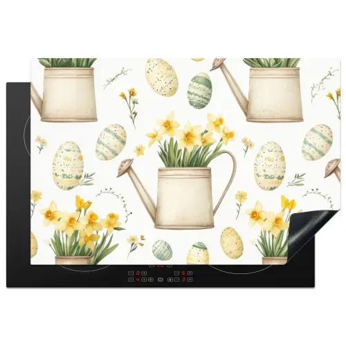Gieter - Bloemen - Eieren Inductie beschermer vinyl 3mm klein -3d