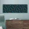 Blauw - Patroon - Retro canvas 2cm klein 828 -sfeer4