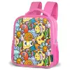 Monster met Stippen Kinderrugzak - Roze middel -schuin
