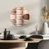 Macarons - Beige - Bruin KitchenYeah - Keuken - Wandcirkel Forex klein -sfeer2