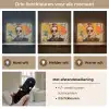Vrouw - Bril - Strik - Retro Light Box met batterij (Wandlamp) middel -USP_lichtkleurNL