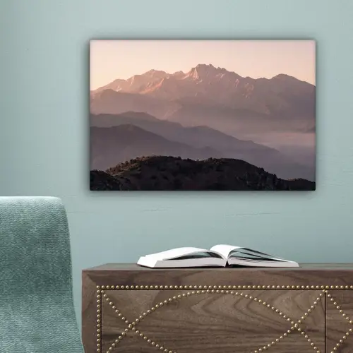 Panorama - Landschap - Bergen canvas 2cm klein -sfeer4