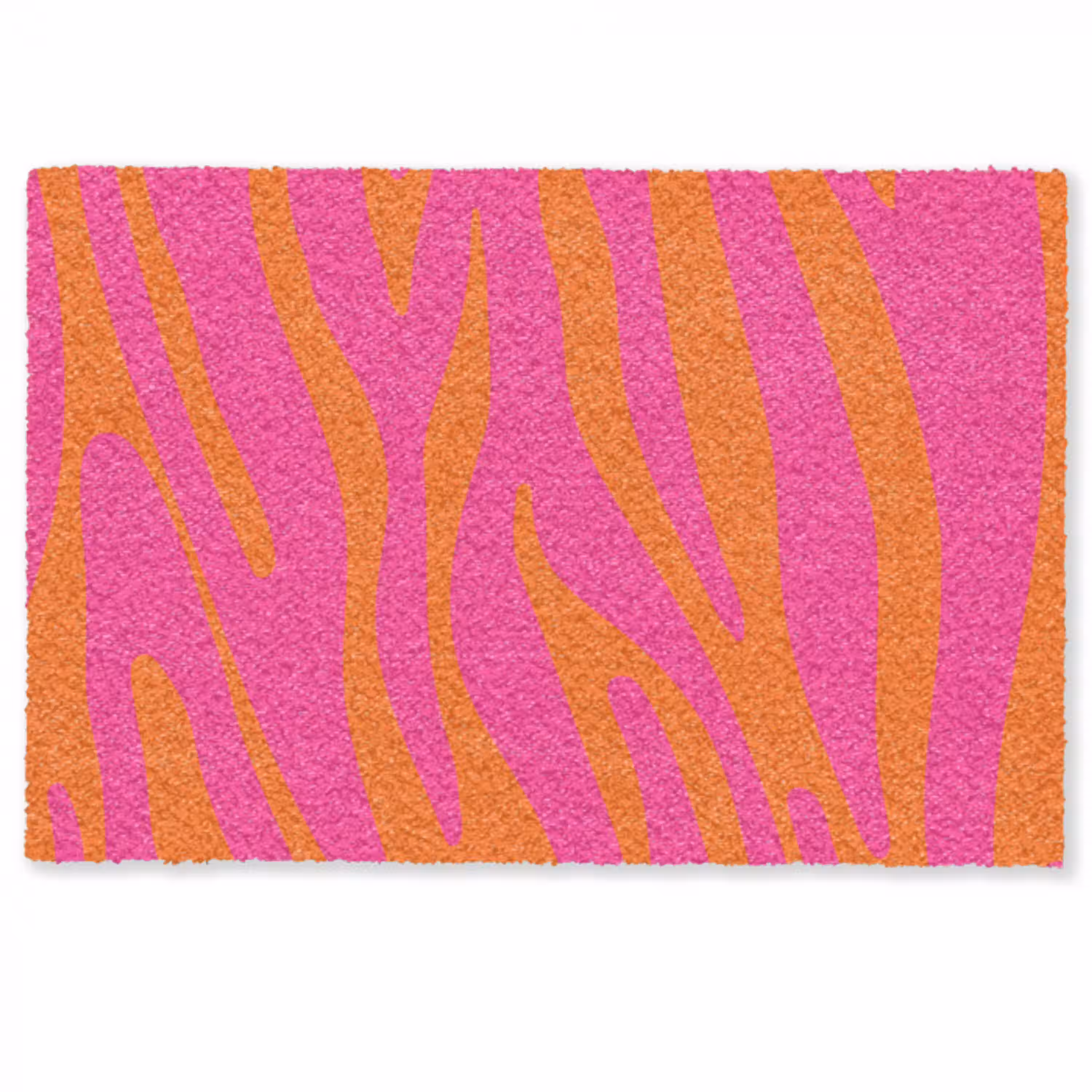 Zebraprint - Roze - Oranje - Dierenprint Deurmat klein -zkaufland3d