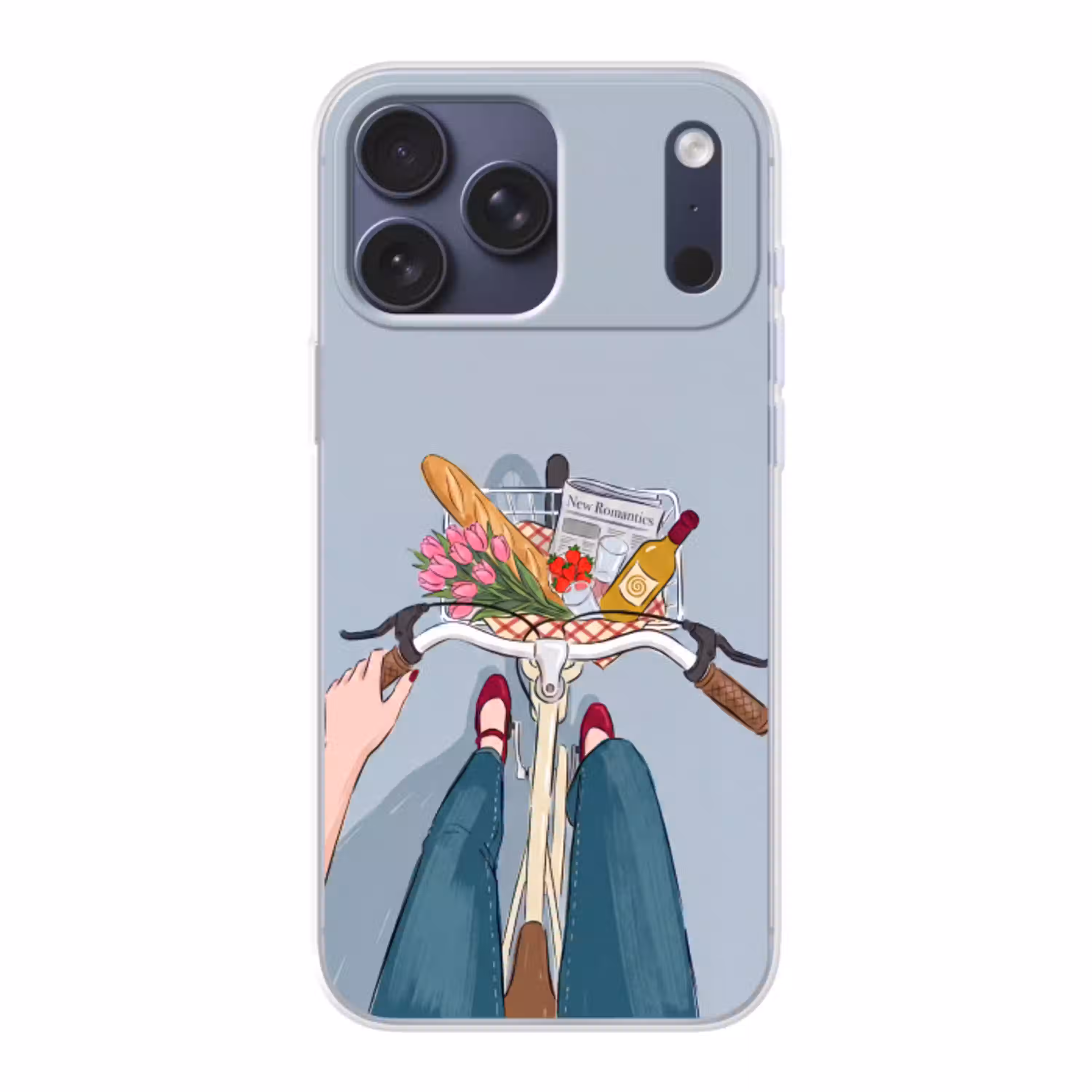Fiets - Picknick - Zomer - Illustratie Telefoonhoesje iPhone 17 Pro Max klein -3d
