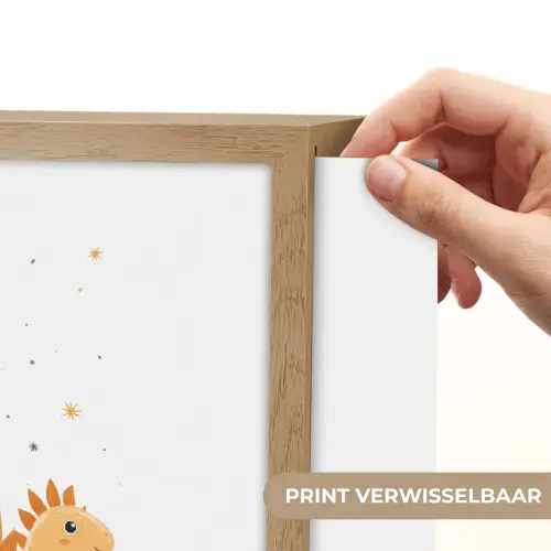 Planten - Sterren - Dinosaurussen - Oranje Light Box met batterij (Wandlamp kind) middel -USP_websiteprintNL