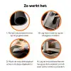 Paradijsvogelbloem Symmetrie Inductie beschermer vinyl 3mm klein -zzzzzzz-td-werking