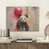 Graffiti - Panda - Ballon - Street art - Banksy PET vilt klein -sfeer1