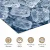 Ijsblokjes - Water - Blauw poster papier klein -closeup_NL