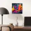 Abstract - Graffiti - Kleurrijk - Verfspatten aluminium wit klein -sfeer5