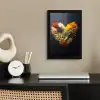 Specerijen - Mix - Hartvorm - Zwart fotolijst zwart zonder passe partout klein -sfeer1