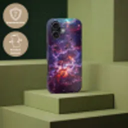 Space - Stars - Abstract - Colorful Toughcase MagSafe Apple iPhone 17 klein -USP_PrintM_NL