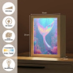 Zeemeerminnenstaart - Koraal - Water Light Box met kabel (Kinderlampje) klein -USP_websiteoverzichtDE