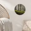 Zon - Takken - Bomen - Bos - Natuur Wandcirkel kunststof plaat 5mm dik klein -sfeer5