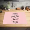 Spreuken - Moms give the best hugs - Quotes - Mama Inductie beschermer vinyl 3mm klein -sfeer5