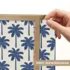 Symmetrisch - Palm - Blauw Light Box met batterij (Wandlamp) middel 907 -USP_websiteprintNL
