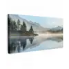 Meer - Mist - Bergen - Landschap Tuinposter op houten frame 2 cm dik xxl -3d
