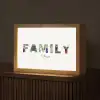 Family - Lettercollage Light Box met kabel (Tafellamp) klein -z3d_website