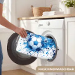 Voetballen - Verf - Sport - Blauw Badmat klein -USP_WasbaarDE