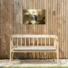 Reiger - Water - Planten Tuinposter op houten frame 2 cm dik klein -sfeer4