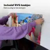 Santorini - Bloemen - Griekenland Inductie beschemer met haakjes klein -ky-ophangen-nl