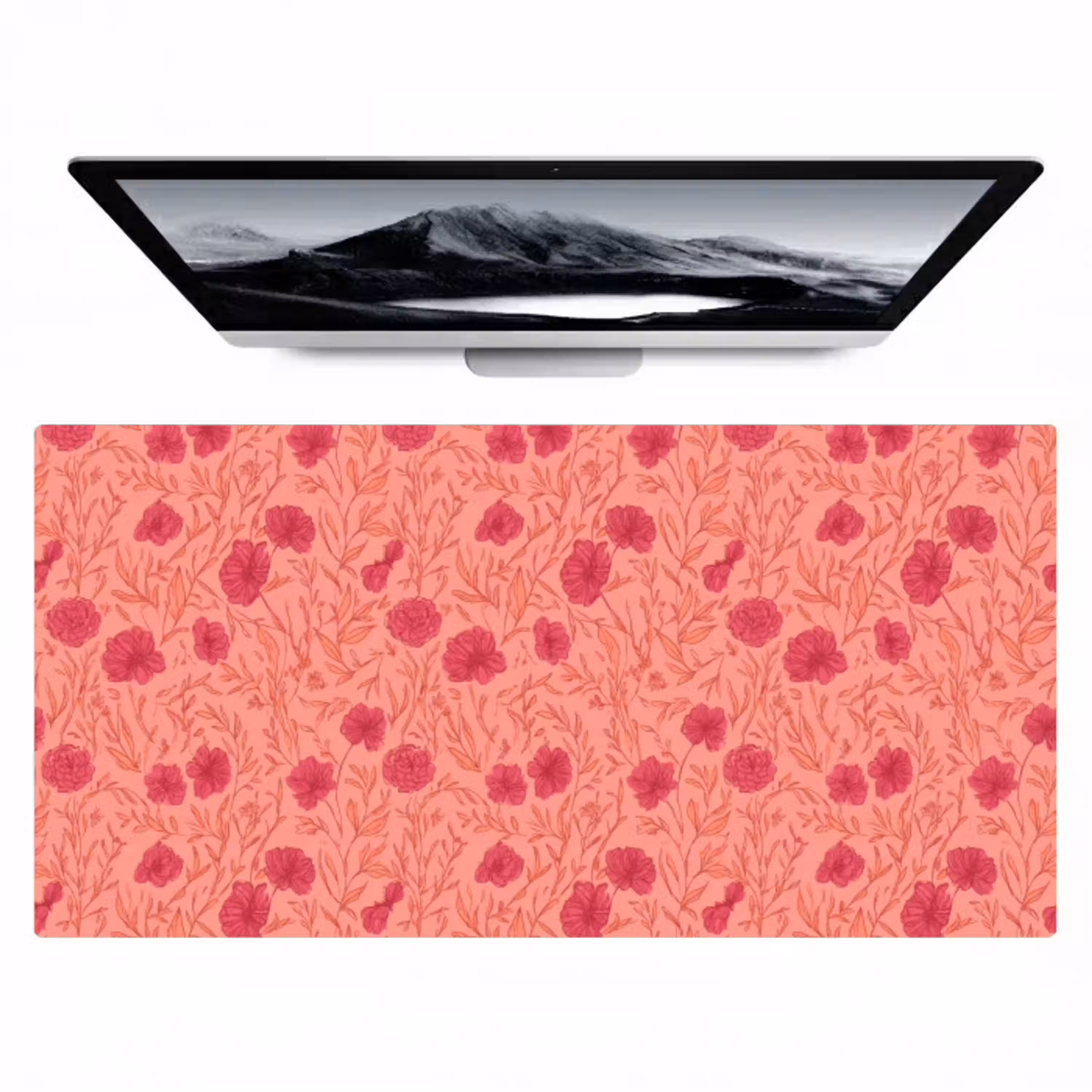 Weidebloemen - Romantisch - Roze Muismat XXL klein 681 -zzz3d
