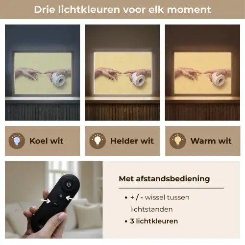 Klassiek - Kunst - Humor Light Box met batterij (Wandlamp) middel -USP_lichtkleurNL