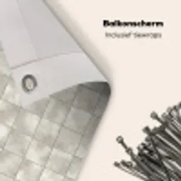 Tegels - Natuurlijk - Grijs Balkonbeschermer Duitsland klein 596 -closeup_NL