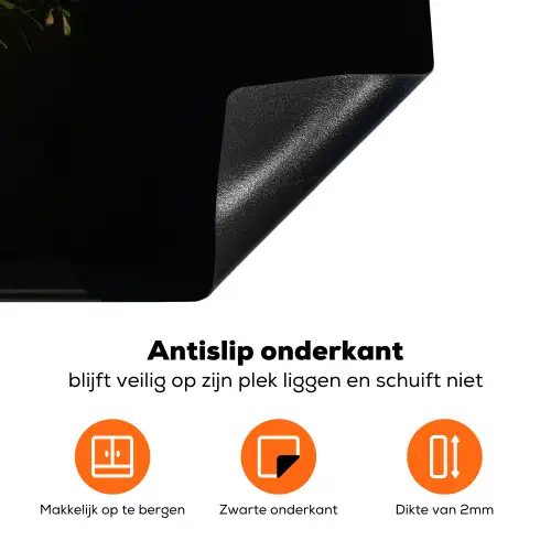 Kleurrijk - Boeket - Vaas - Goud Inductie beschermer vinyl 3mm klein -zzzzzzz-td-onderkant